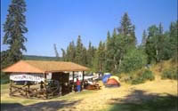 No matter how the weather is -meet all the family members at our picnic shelter